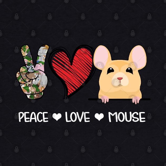 Peace Love Mouse by vip.pro123